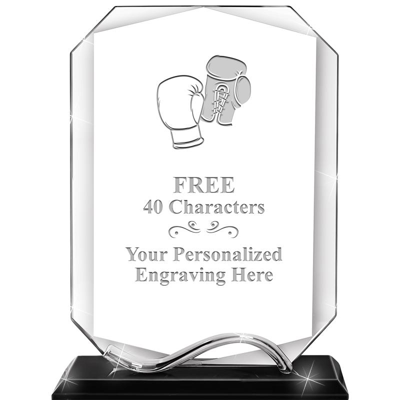 6.5"METAL WAVE MONUMENT CRYSTL