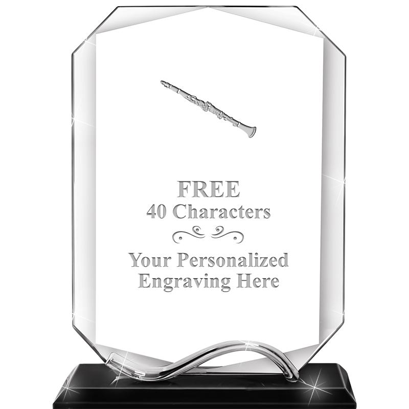 6.5"METAL WAVE MONUMENT CRYSTL