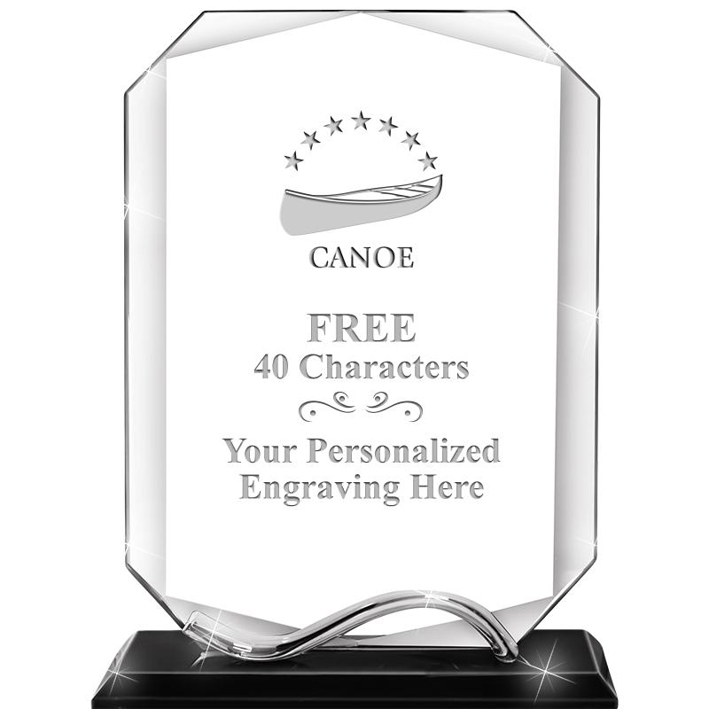 6.5"METAL WAVE MONUMENT CRYSTL