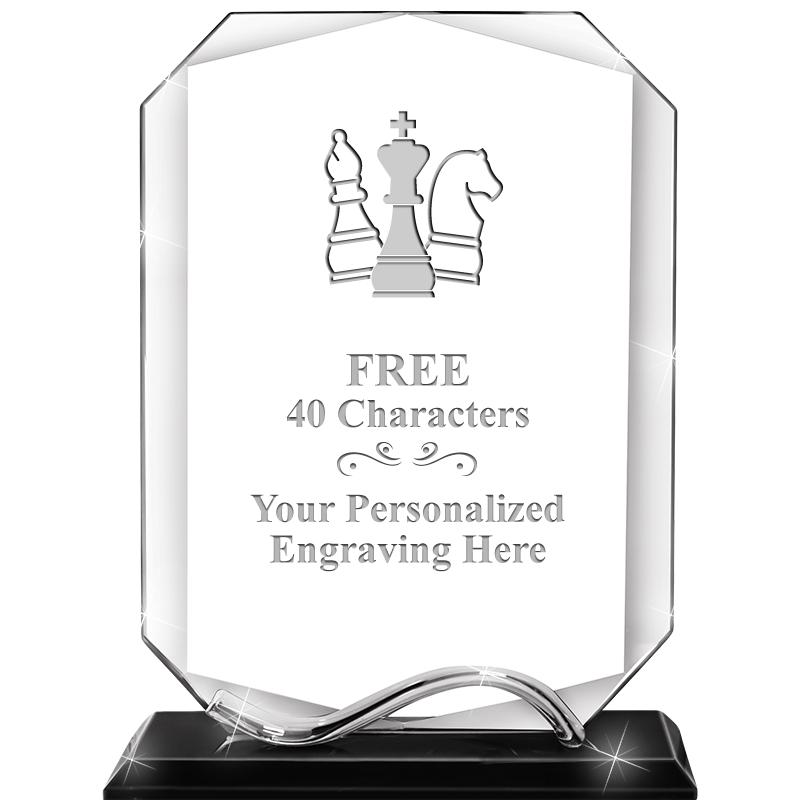 6.5"METAL WAVE MONUMENT CRYSTL