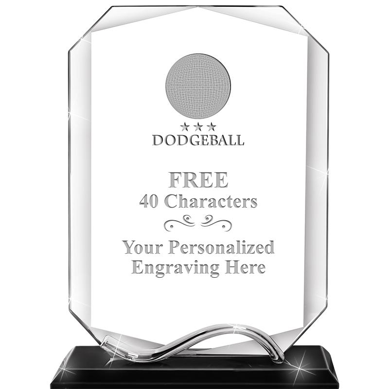 6.5"METAL WAVE MONUMENT CRYSTL