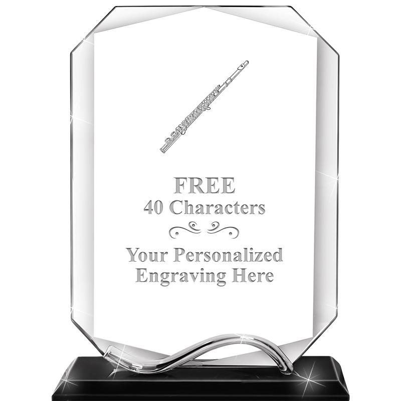 6.5"METAL WAVE MONUMENT CRYSTL