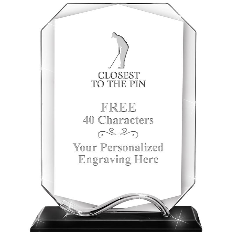 6.5"METAL WAVE MONUMENT CRYSTL