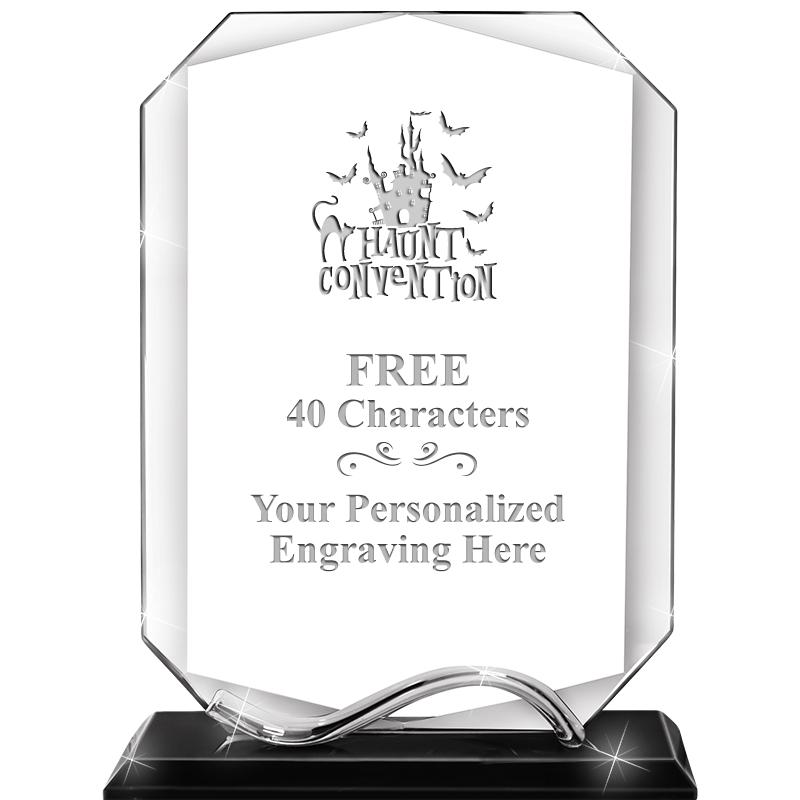 6.5"METAL WAVE MONUMENT CRYSTL