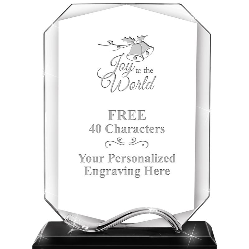 6.5"METAL WAVE MONUMENT CRYSTL