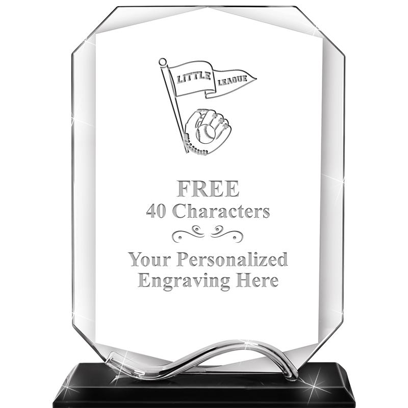 6.5"METAL WAVE MONUMENT CRYSTL