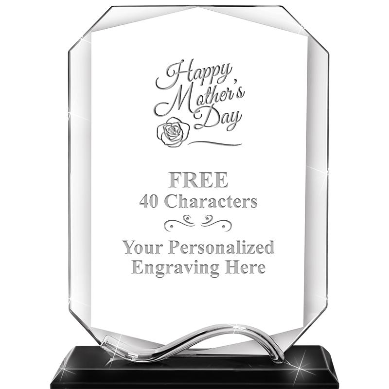 6.5"METAL WAVE MONUMENT CRYSTL