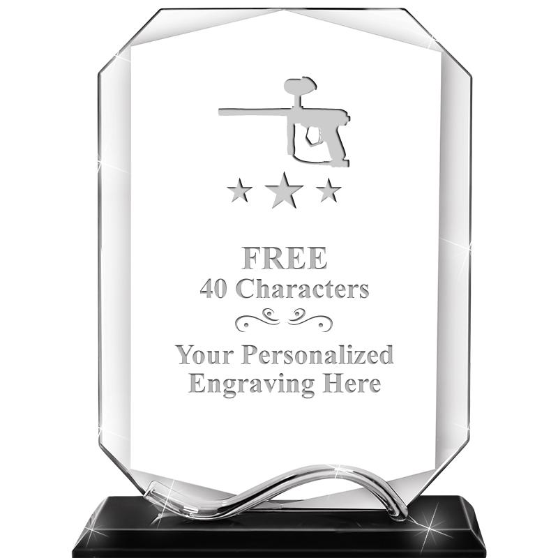 6.5"METAL WAVE MONUMENT CRYSTL