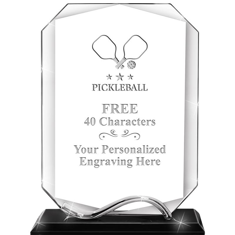 6.5"METAL WAVE MONUMENT CRYSTL