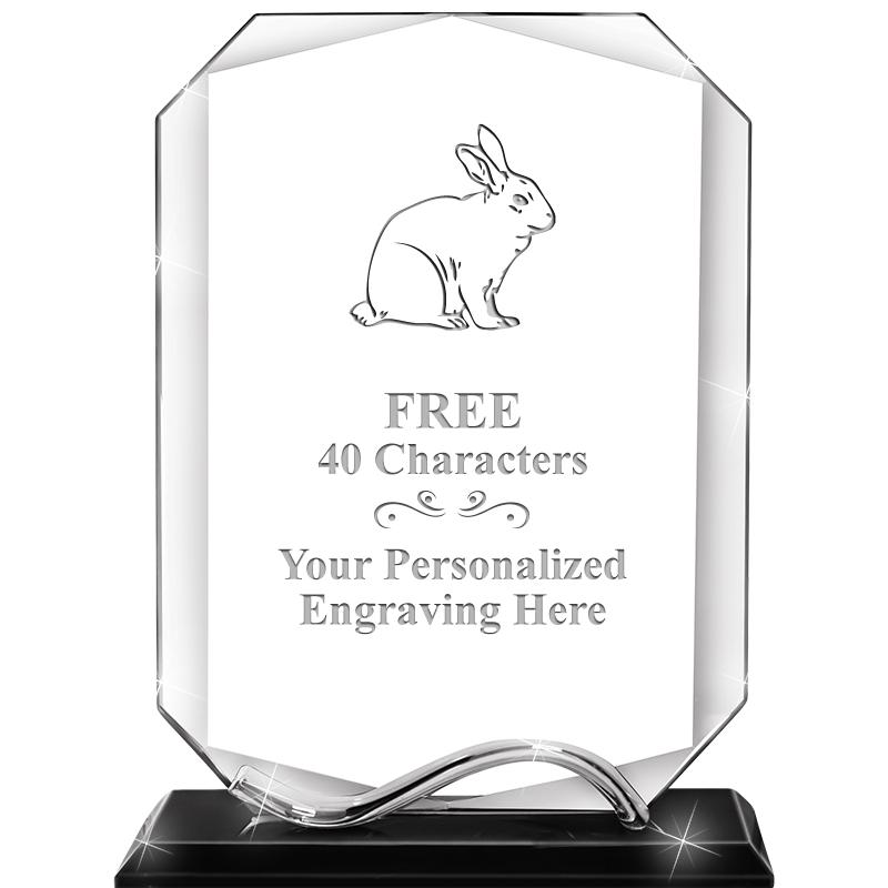 6.5"METAL WAVE MONUMENT CRYSTL