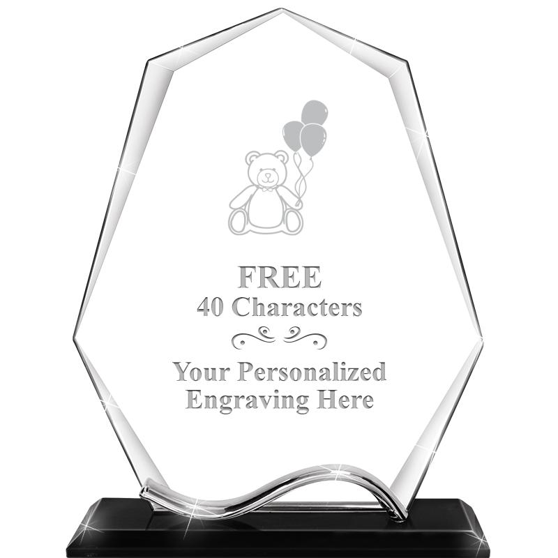 6.5"METAL WAVE PYRAMID CRYSTAL