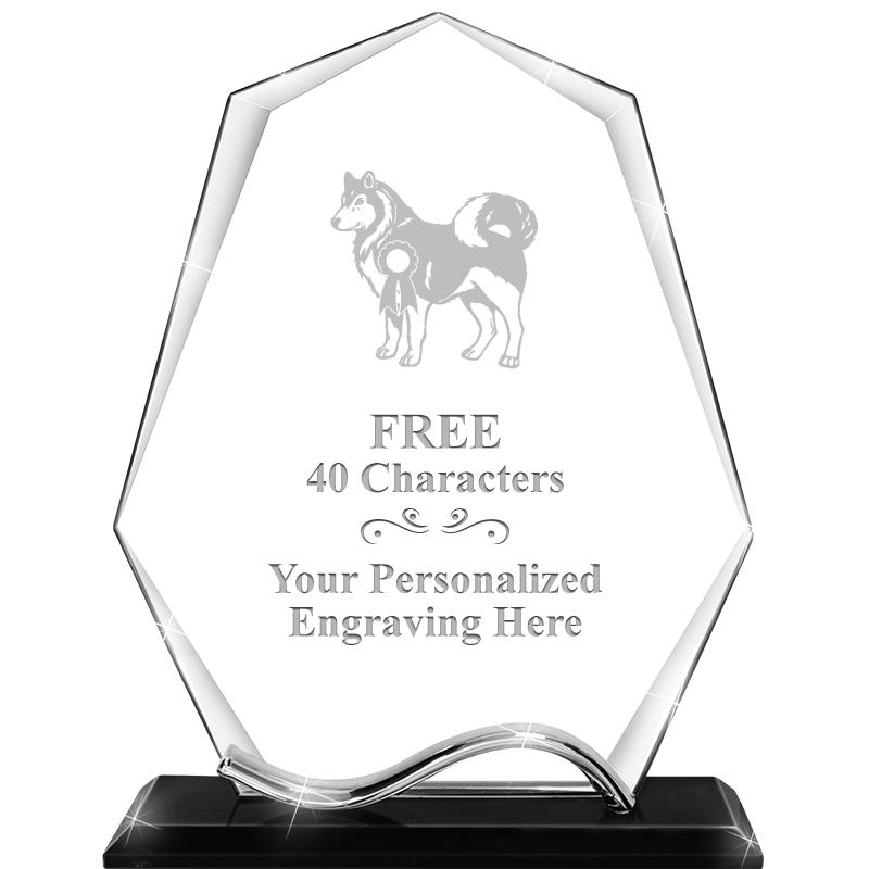 6.5"METAL WAVE PYRAMID CRYSTAL