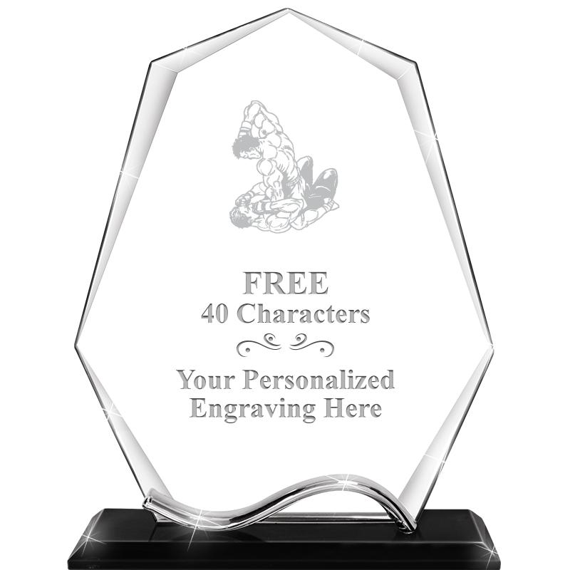 6.5"METAL WAVE PYRAMID CRYSTAL