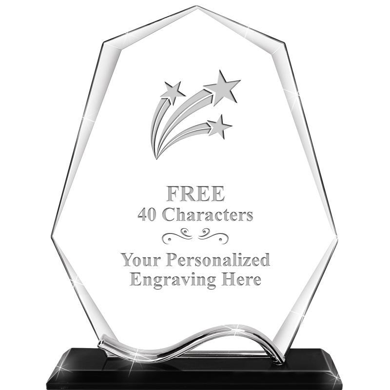 6.5"METAL WAVE PYRAMID CRYSTAL