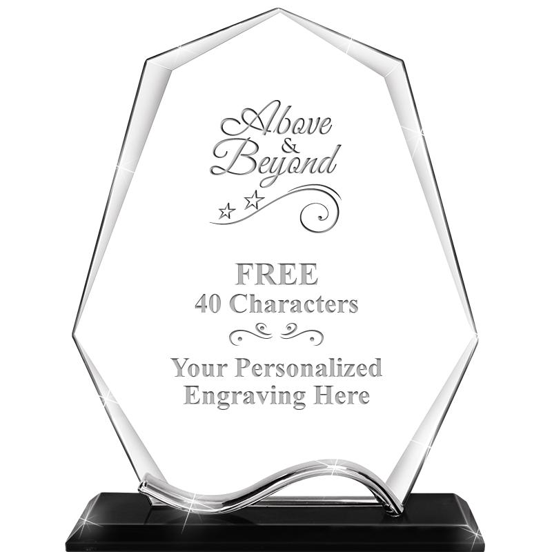 6.5"METAL WAVE PYRAMID CRYSTAL