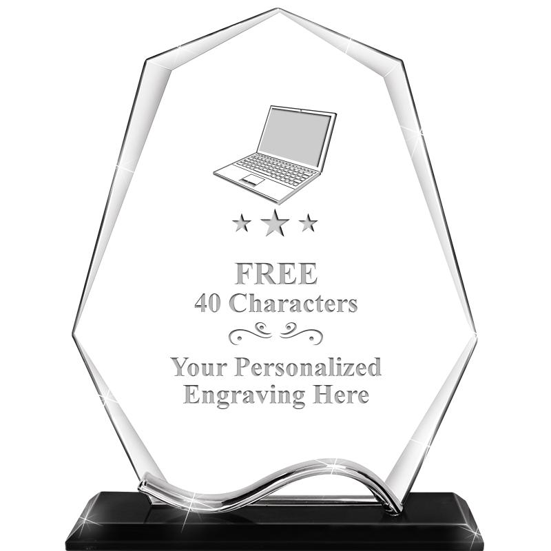 6.5"METAL WAVE PYRAMID CRYSTAL