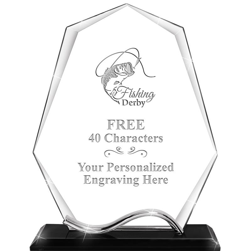 6.5"METAL WAVE PYRAMID CRYSTAL