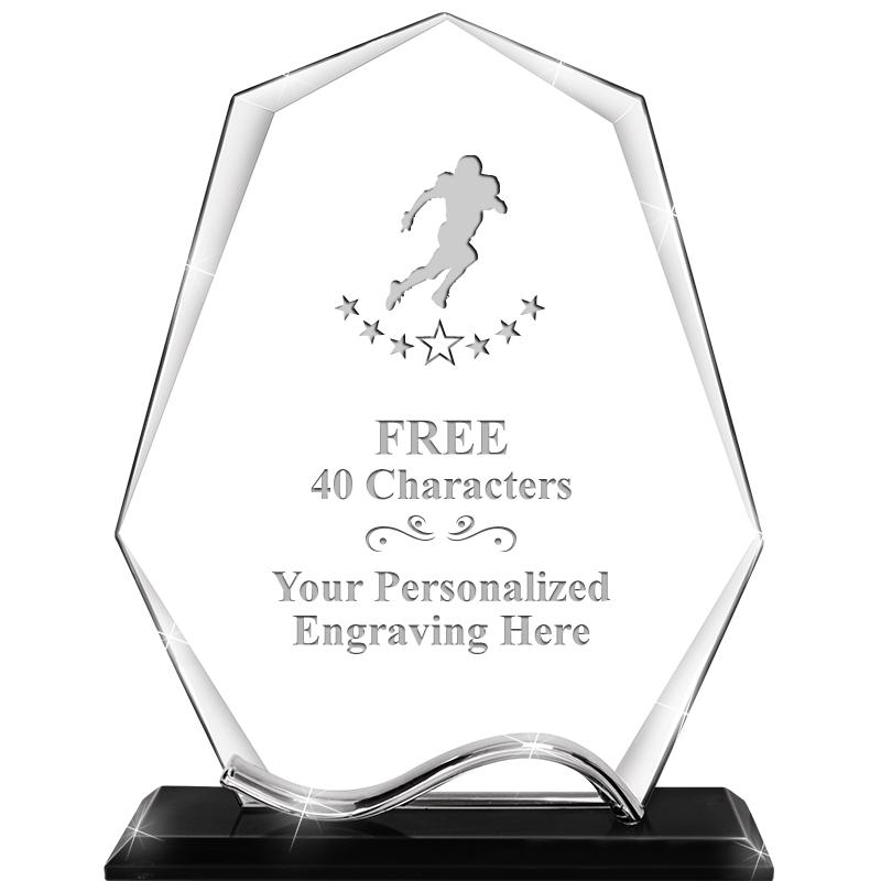 6.5"METAL WAVE PYRAMID CRYSTAL