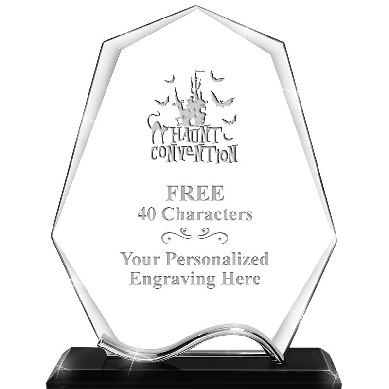 6.5"METAL WAVE PYRAMID CRYSTAL