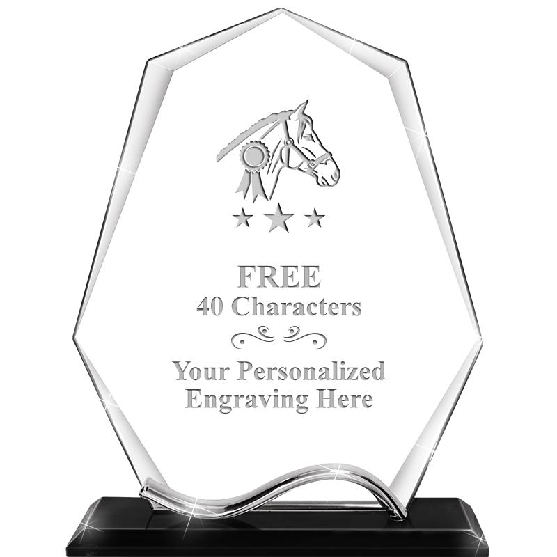 6.5"METAL WAVE PYRAMID CRYSTAL