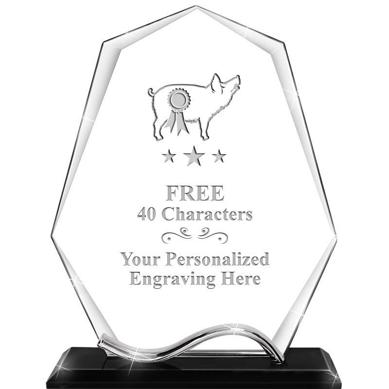 6.5"METAL WAVE PYRAMID CRYSTAL