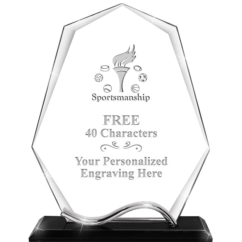 6.5"METAL WAVE PYRAMID CRYSTAL