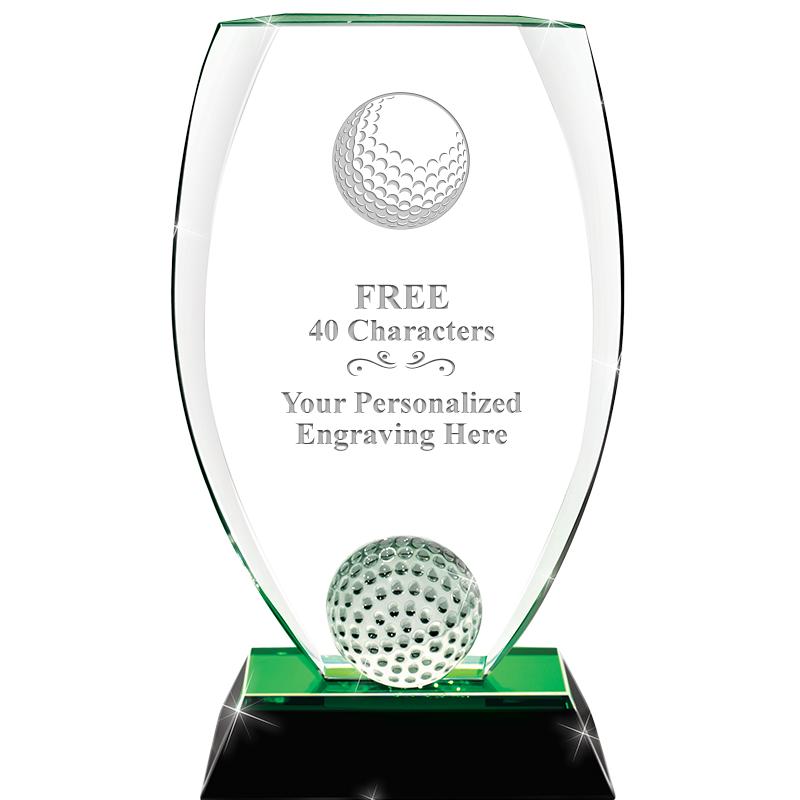 9.5" NASSAU GOLF CRYSTAL