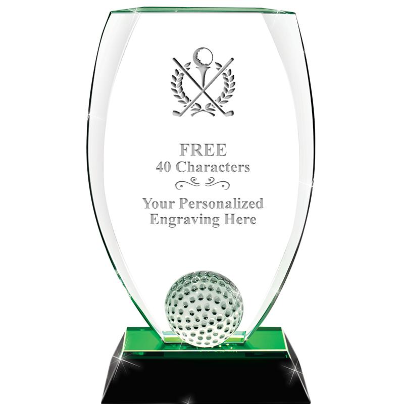 9.5" NASSAU GOLF CRYSTAL