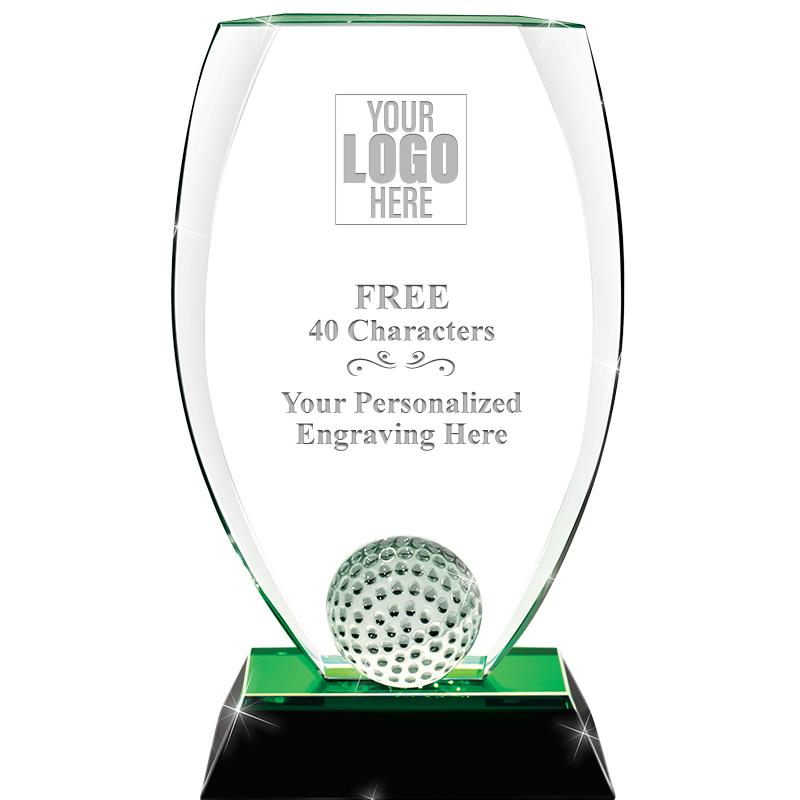 9.5" NASSAU GOLF CRYSTAL