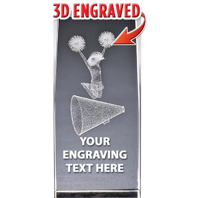 CHEER LASER CUT CRYSTAL AWARD