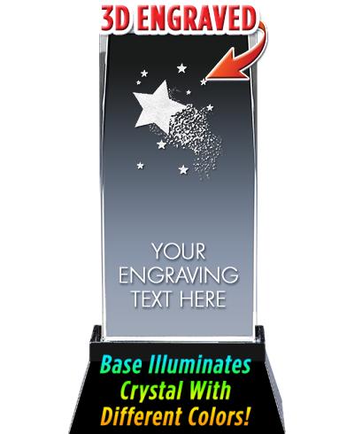 STAR LASER CUT CRYSTAL AWARD