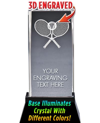 TENNIS LASER CUT CRYSTAL AWARD