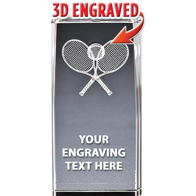 TENNIS LASER CUT CRYSTAL AWARD