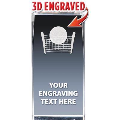 VOLLEYBALL LASER CUT CRYSTAL