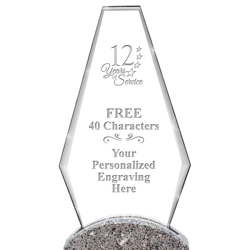 12" PALEO CRYST AND MRBL AWARD