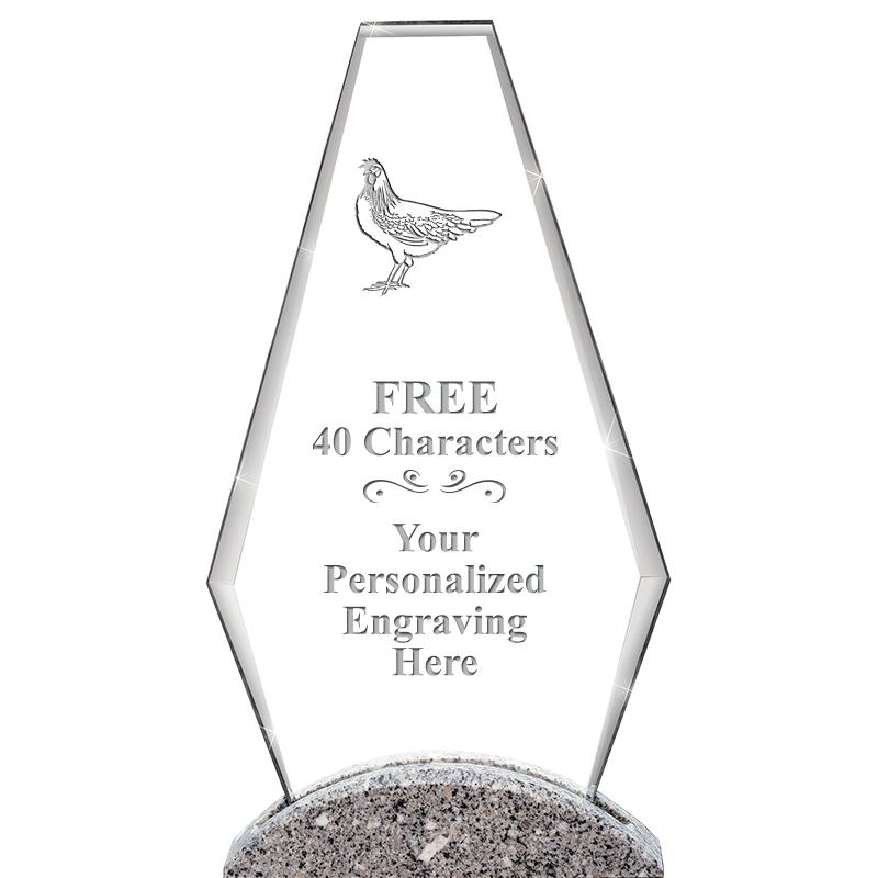 12" PALEO CRYST AND MRBL AWARD