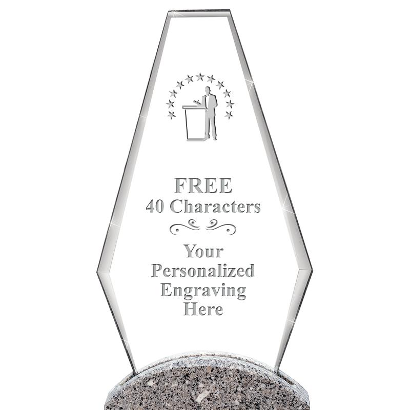 12" PALEO CRYST AND MRBL AWARD