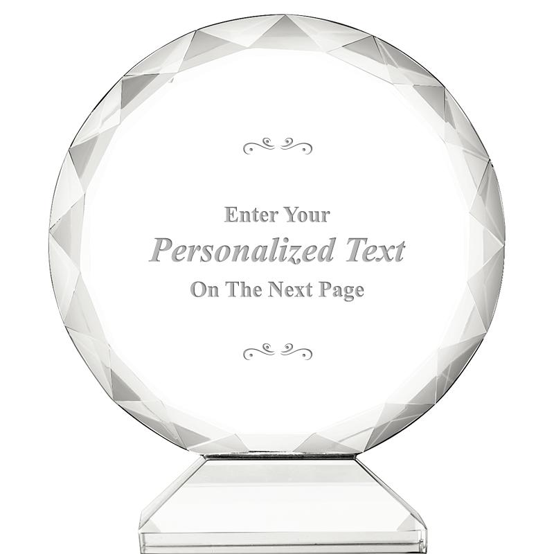 3 3/4" ORBIT CRYSTAL AWARD
