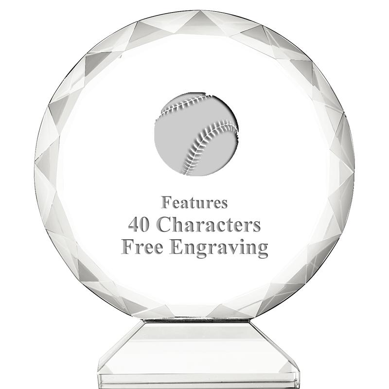 3 3/4" ORBIT CRYSTAL AWARD