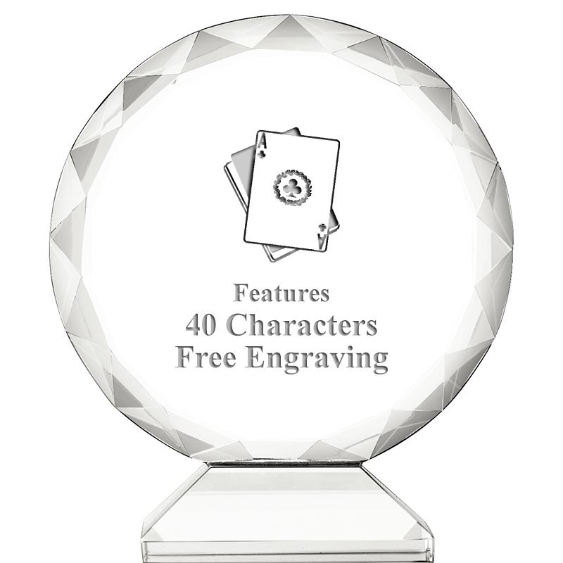 3 3/4" ORBIT CRYSTAL AWARD