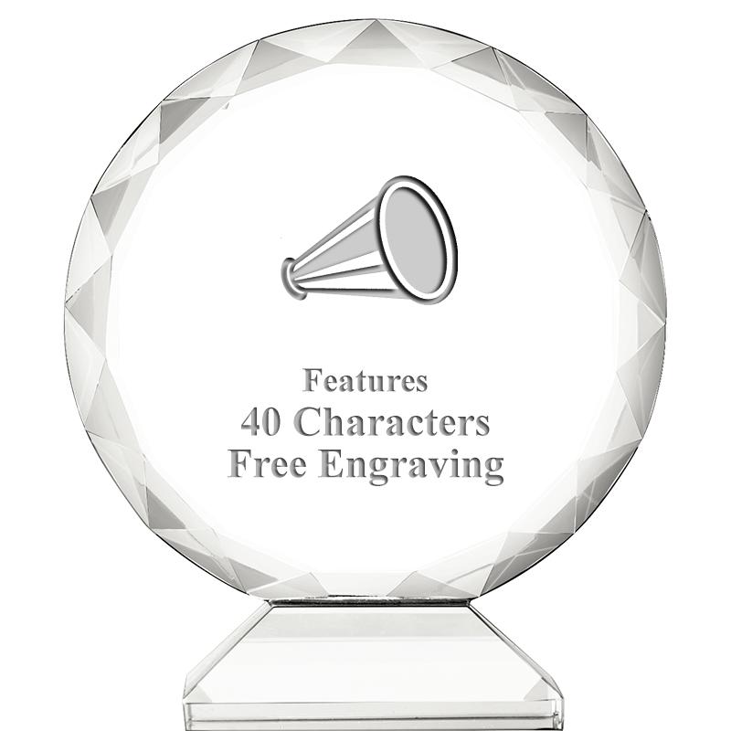 3 3/4" ORBIT CRYSTAL AWARD