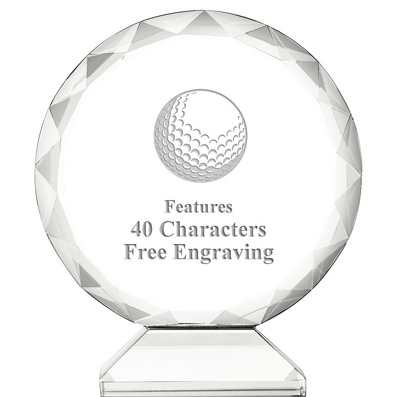 3 3/4" ORBIT CRYSTAL AWARD