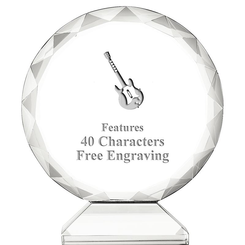 3 3/4" ORBIT CRYSTAL AWARD