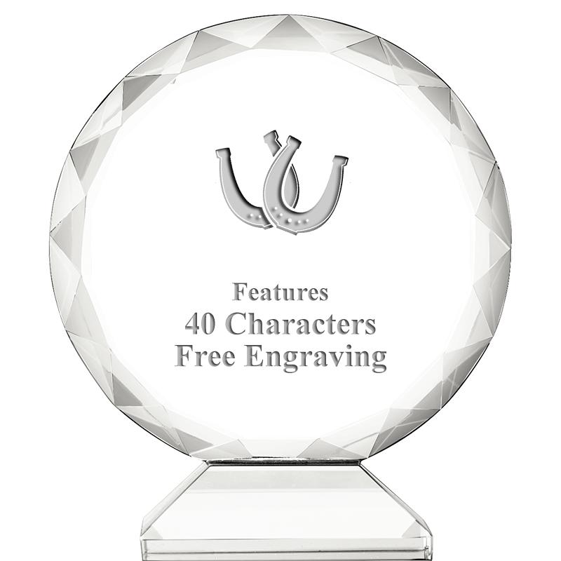 3 3/4" ORBIT CRYSTAL AWARD