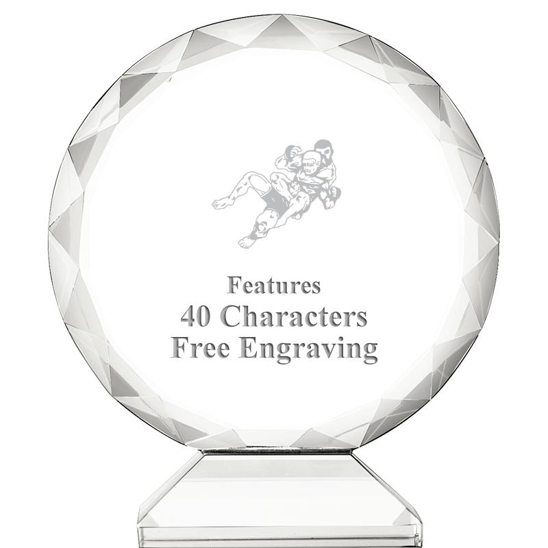 3 3/4" ORBIT CRYSTAL AWARD