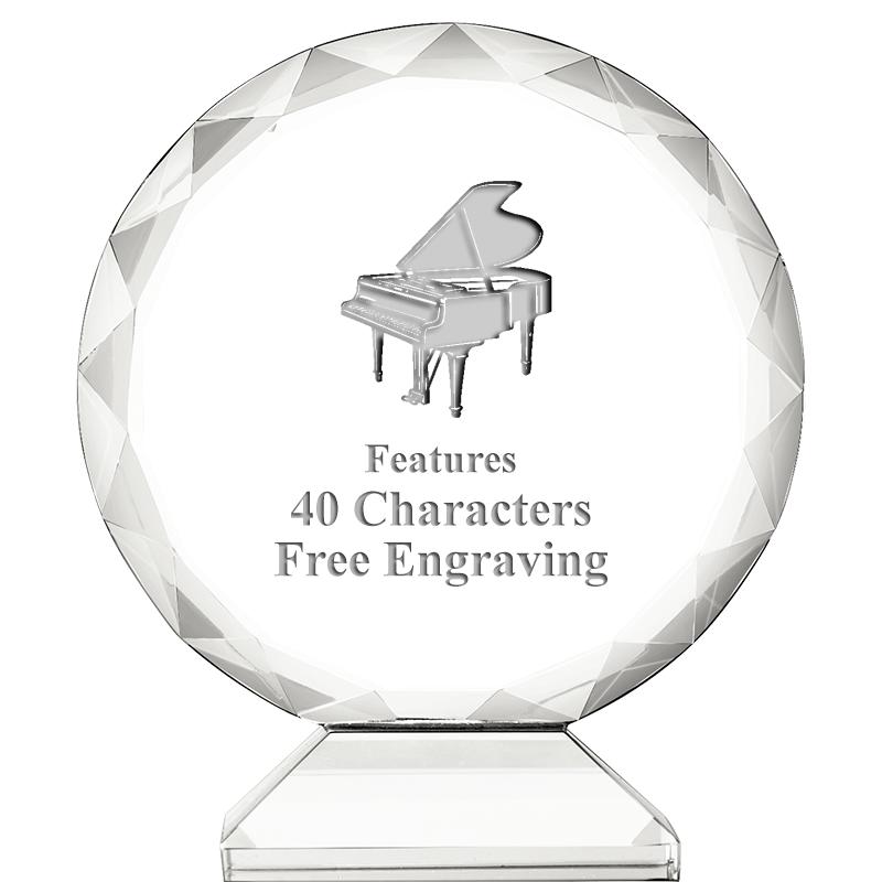 3 3/4" ORBIT CRYSTAL AWARD