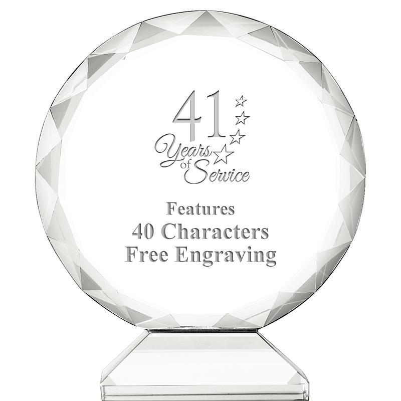 3 3/4" ORBIT CRYSTAL AWARD