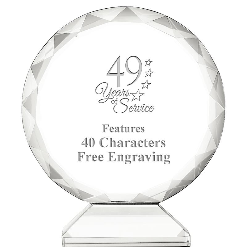 3 3/4" ORBIT CRYSTAL AWARD