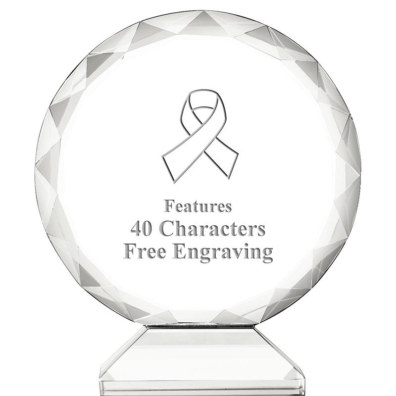 3 3/4" ORBIT CRYSTAL AWARD