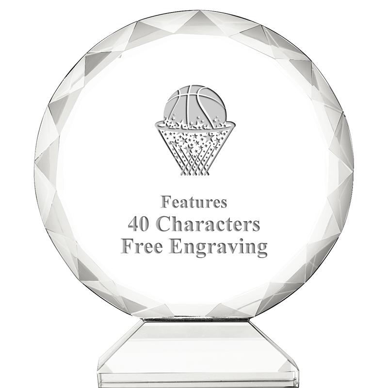 3 3/4" ORBIT CRYSTAL AWARD